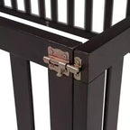 Letto a castello singolo bianco con recinzione e porta, legno di pino, 1 bambino