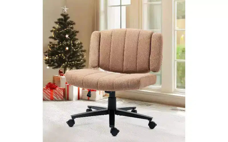 Sedia Girevole in Tessuto Incrociata – 1 Posto, Blu / Marrone / Grigio / Verde / Rosa / Bianco