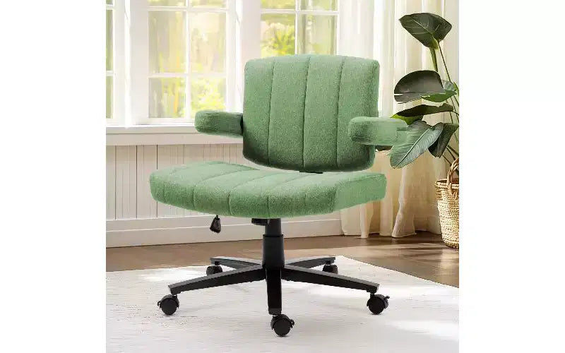 Sedia Girevole in Tessuto Incrociata – 1 Posto, Blu / Marrone / Grigio / Verde / Rosa / Bianco