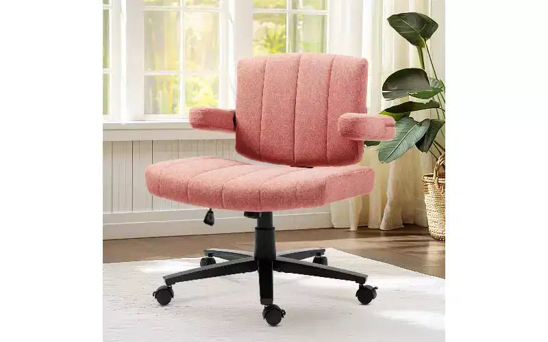 Sedia Girevole in Tessuto Incrociata – 1 Posto, Blu / Marrone / Grigio / Verde / Rosa / Bianco