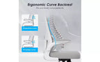 Sedia da ufficio ergonomica, nero / bianco e nero / grigio e bianco / kaki e bianco, doppio rivestimento in rete, 1 seduta