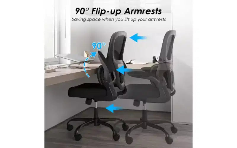Sedia da ufficio ergonomica, nero / bianco e nero / grigio e bianco / kaki e bianco, doppio rivestimento in rete, 1 seduta