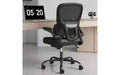 TUYOHW Double Mesh Ergonomic Office Chair, Home Office Desk Chair with Flip-Up Armrests, Computer Chair with Lumbar Support & Rolling Wheels