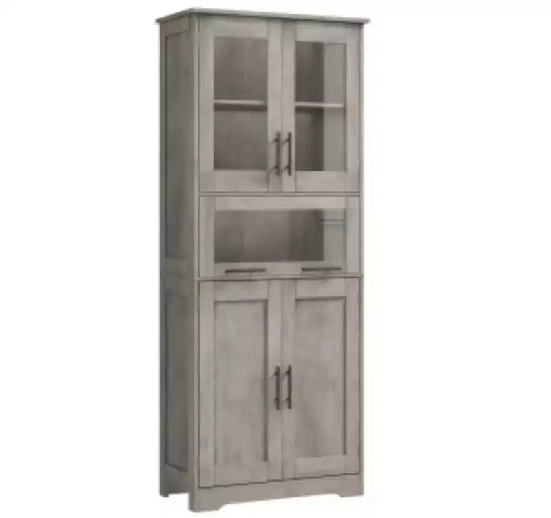 Classic Tall Cabinet (MDF & PB Material), Double Row Design,