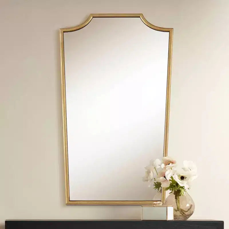 Specchio da parete rettangolare oro caldo, 22" x 36¾", singolo