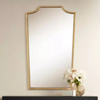 Specchio da parete rettangolare oro caldo, 22" x 36¾", singolo