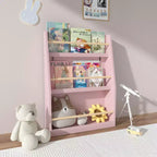 Scaffale per Libri per Bambini a 3 Livelli, Rosa, 1 Bambino