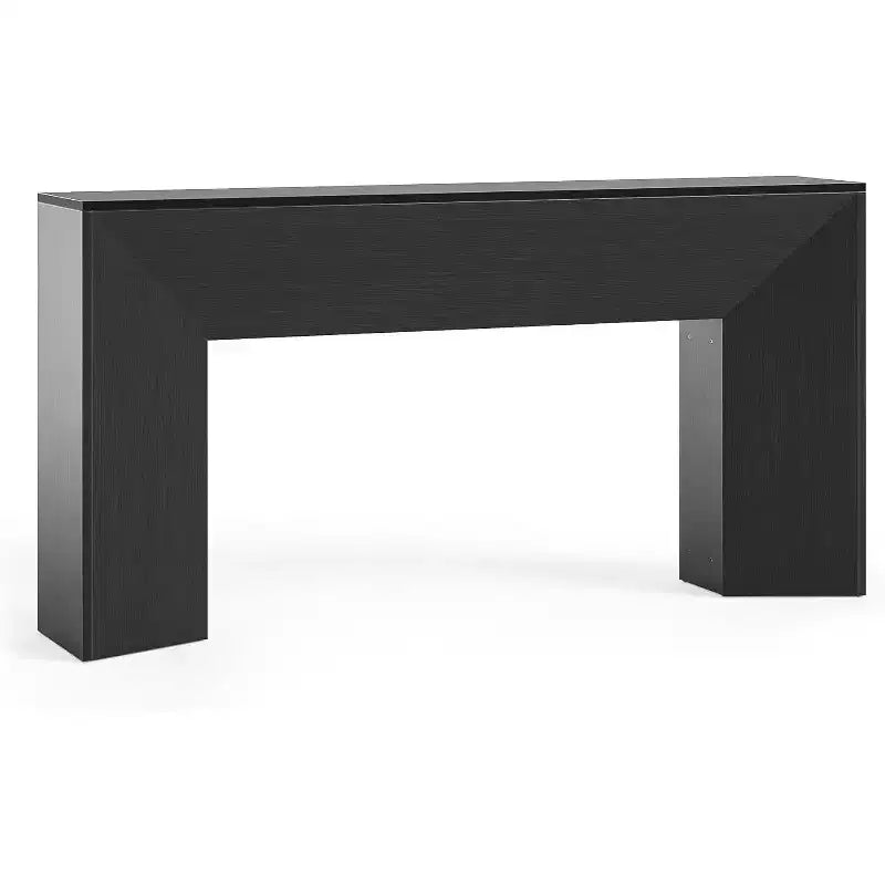 Tavolo consolle nero 160 cm – Montaggio a 1 persona