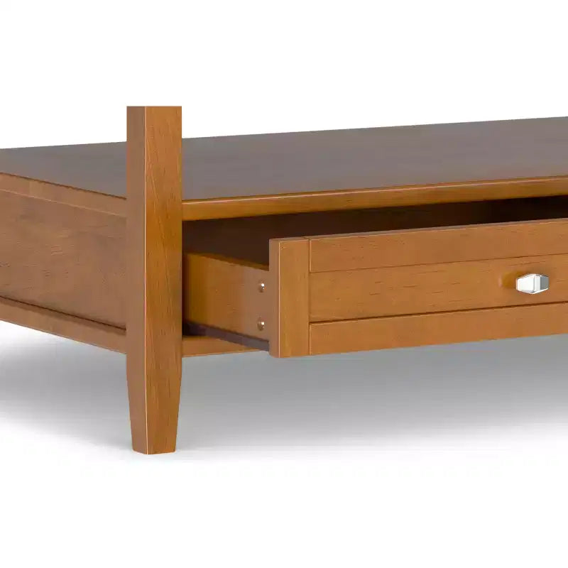 Tavolino da caffè rettangolare marrone con piano sollevabile, 1 posto, base a 4 gambe