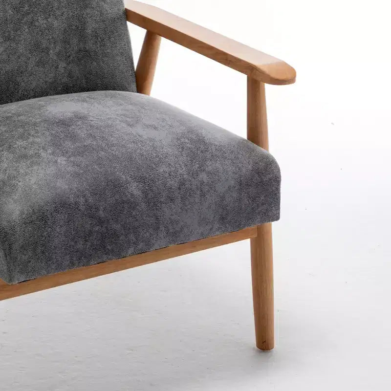 Marrone / Marrone scuro / Grigio / Marrone chiaro / Cammello chiaro – Poltrona con braccioli Mid-Century, 1 posto