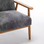 Marrone / Marrone scuro / Grigio / Marrone chiaro / Cammello chiaro – Poltrona con braccioli Mid-Century, 1 posto
