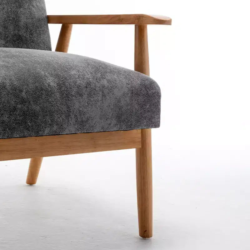 Marrone / Marrone scuro / Grigio / Marrone chiaro / Cammello chiaro – Poltrona con braccioli Mid-Century, 1 posto