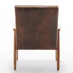 Marrone / Marrone scuro / Grigio / Marrone chiaro / Cammello chiaro – Poltrona con braccioli Mid-Century, 1 posto