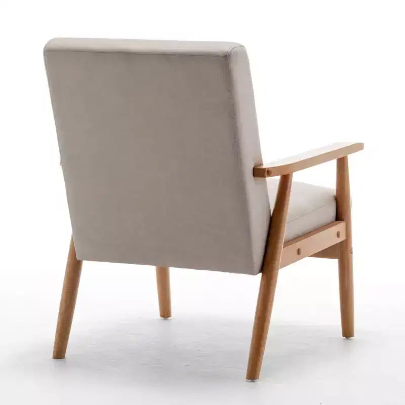 Marrone / Marrone scuro / Grigio / Marrone chiaro / Cammello chiaro – Poltrona con braccioli Mid-Century, 1 posto