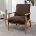 Marrone / Marrone scuro / Grigio / Marrone chiaro / Cammello chiaro – Poltrona con braccioli Mid-Century, 1 posto
