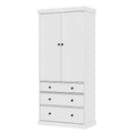 sumyeg 77 Freestanding Tall Kitchen Pantry Cabinet with Drawers and Adjustable Door Shelves