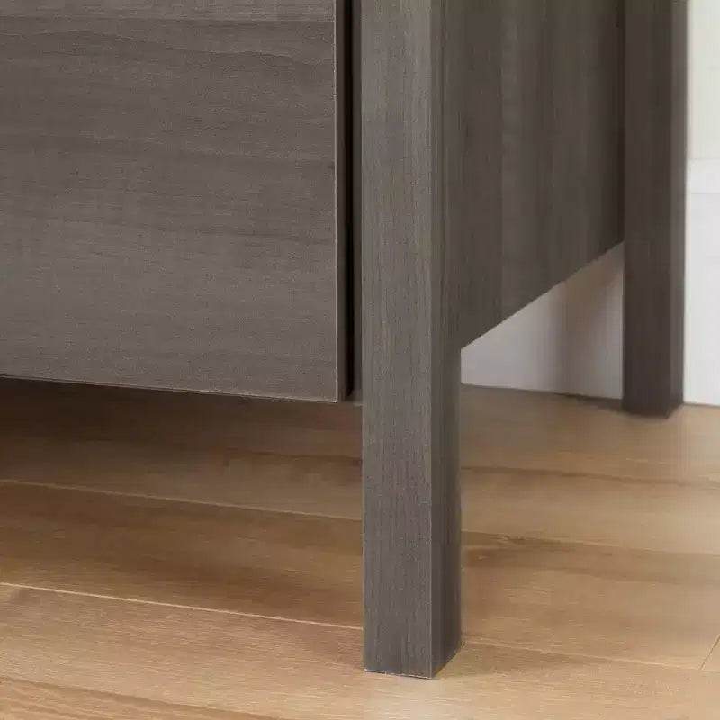 Cassettiera doppia a 6 cassetti in rovere rustico