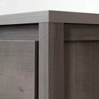 Cassettiera doppia a 6 cassetti in rovere rustico