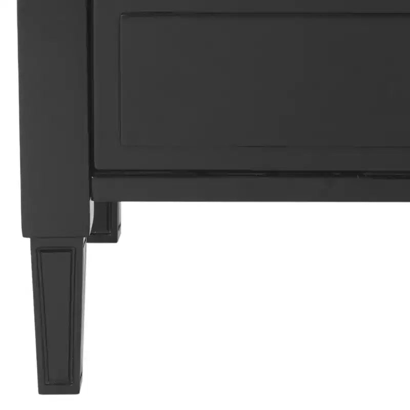 Comodino singolo in Hevea, colore nero / grigio / blu navy / bianco