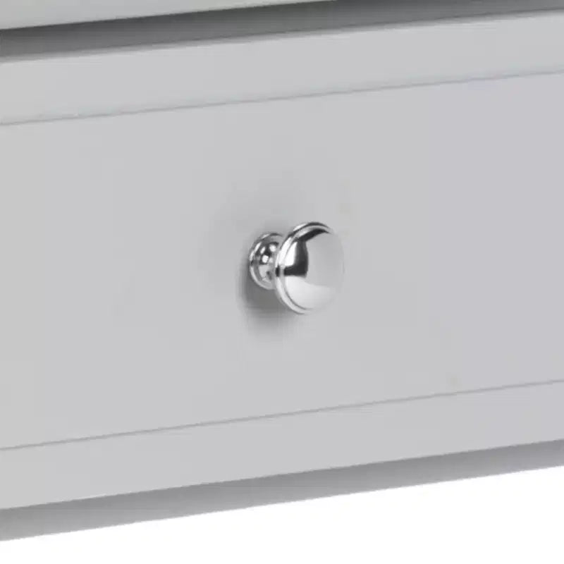 Comodino singolo in Hevea, colore nero / grigio / blu navy / bianco