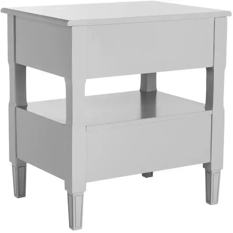 Comodino singolo in Hevea, colore nero / grigio / blu navy / bianco
