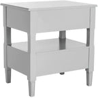 Comodino singolo in Hevea, colore nero / grigio / blu navy / bianco