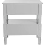 Comodino singolo in Hevea, colore nero / grigio / blu navy / bianco