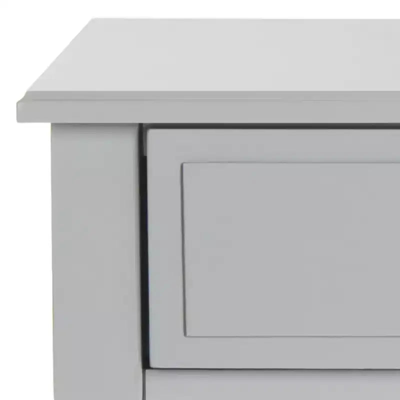 Comodino singolo in Hevea, colore nero / grigio / blu navy / bianco