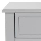 Comodino singolo in Hevea, colore nero / grigio / blu navy / bianco