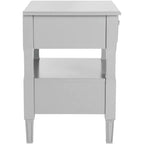 Comodino singolo in Hevea, colore nero / grigio / blu navy / bianco