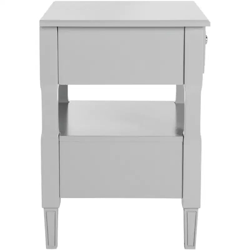 Comodino singolo in Hevea, colore nero / grigio / blu navy / bianco