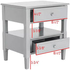 Comodino singolo in Hevea, colore nero / grigio / blu navy / bianco