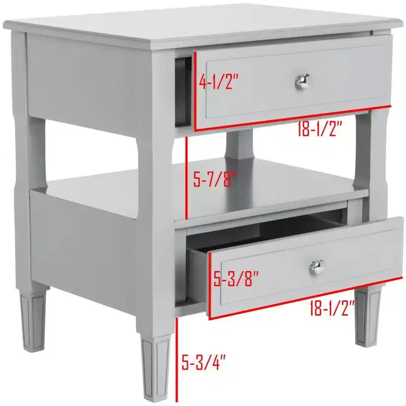 Comodino singolo in Hevea, colore nero / grigio / blu navy / bianco