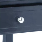 Comodino singolo in Hevea, colore nero / grigio / blu navy / bianco