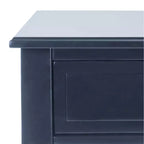 Comodino singolo in Hevea, colore nero / grigio / blu navy / bianco