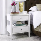 Comodino singolo in Hevea, colore nero / grigio / blu navy / bianco