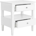 Comodino singolo in Hevea, colore nero / grigio / blu navy / bianco
