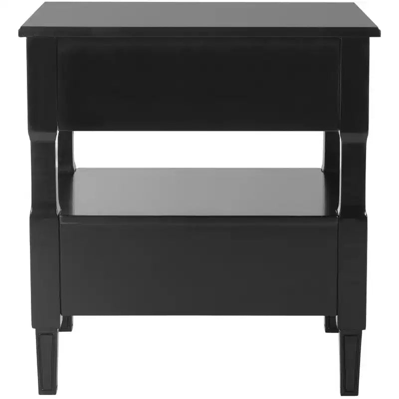 Comodino singolo in Hevea, colore nero / grigio / blu navy / bianco