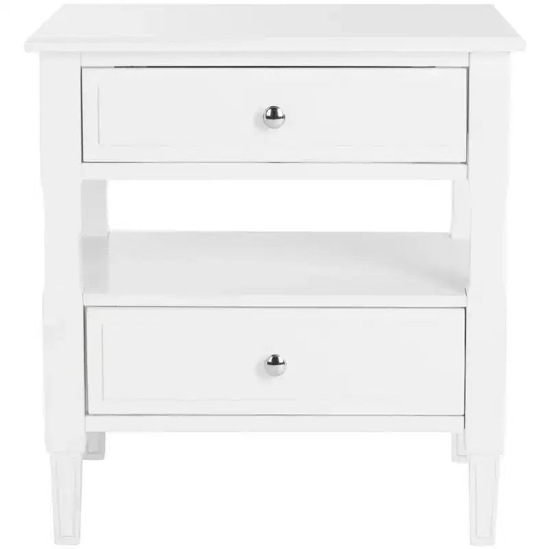 Comodino singolo in Hevea, colore nero / grigio / blu navy / bianco