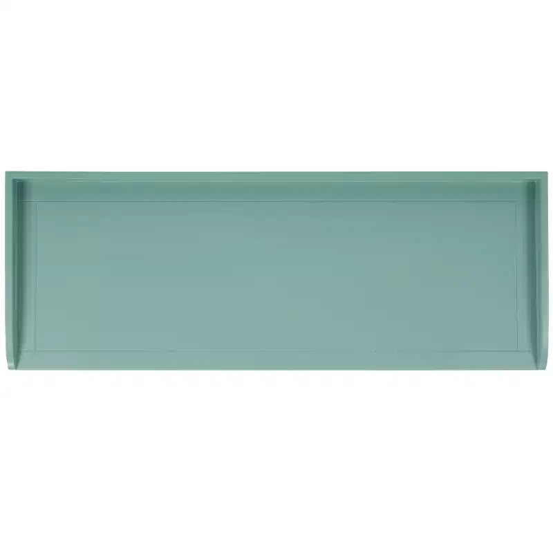 Panca contenitore in legno di rovere/verde polvere con cassetto, 2 posti