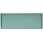 Panca contenitore in legno di rovere/verde polvere con cassetto, 2 posti