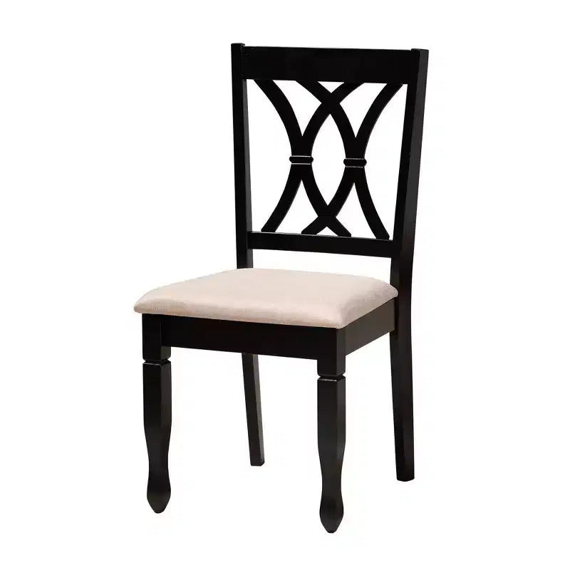 Set da pranzo moderno per 6 persone Grigio/Noce e Sabbia/Marrone scuro
