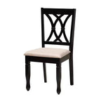 Set da pranzo moderno per 6 persone Grigio/Noce e Sabbia/Marrone scuro