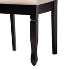Set da pranzo moderno per 6 persone Grigio/Noce e Sabbia/Marrone scuro