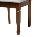 Set da pranzo moderno per 6 persone Grigio/Noce e Sabbia/Marrone scuro